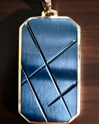 Herren Halskette Dog Tag „SteelVision“ – Edelstahl, 15 Varianten, Personalisierung mit Gravur