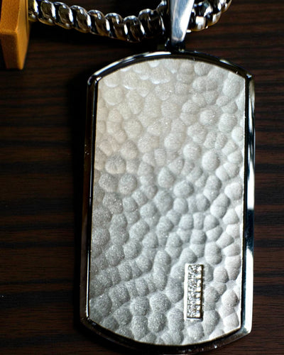 Herren Halskette Dog Tag „SteelVision“ – Edelstahl, 15 Varianten, Personalisierung mit Gravur