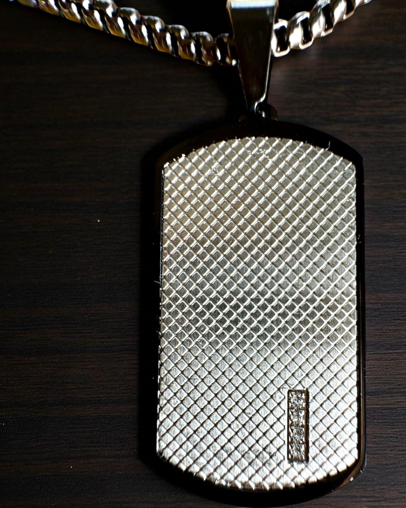 Collana maschile Dog Tag "SteelVision" – acciaio inossidabile, 15 varianti, personalizzazione con incisione