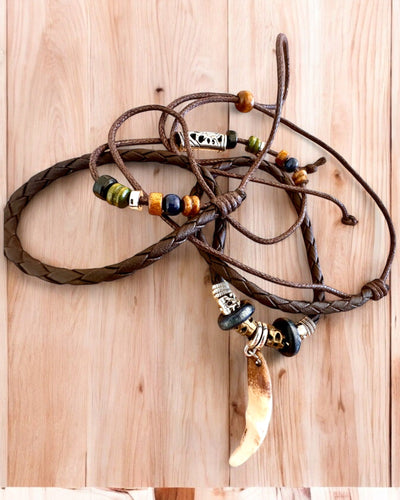 Wilczy Ząb - Collier de Puissance - possibilité de personnalisation avec gravure pour cadeau