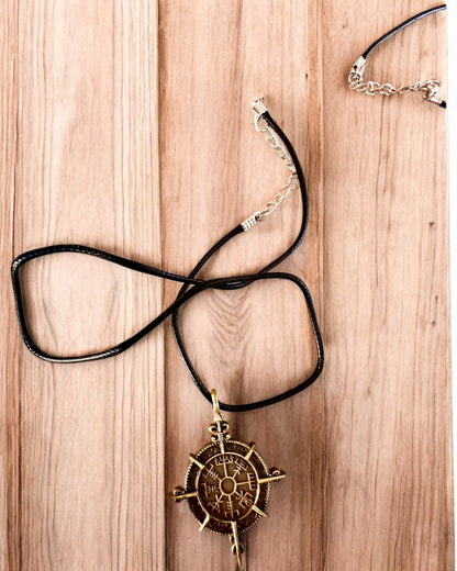 Amulette "Wojownik Północy" - Boussole Viking, possibilité de personnalisation avec gravure pour cadeau, 2 variantes au choix