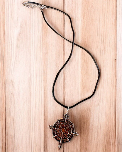 Amulette "Wojownik Północy" - Boussole Viking, possibilité de personnalisation avec gravure pour cadeau, 2 variantes au choix