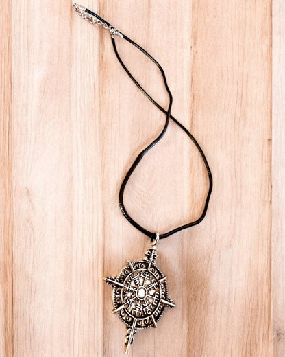 Amulette "Wojownik Północy" - Boussole Viking, possibilité de personnalisation avec gravure pour cadeau, 2 variantes au choix