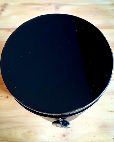 Intentionale Sojakerze Obsidian – Selbstbewusstsein und innere Stärke, 250 ml, personalisierbar als Geschenk