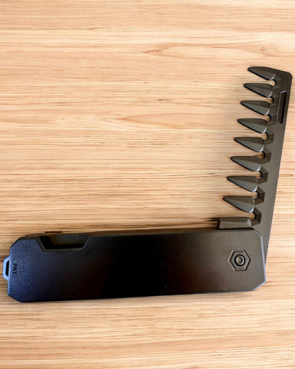 Comblok - Peigne Pliable Multifonction, possibilité de personnalisation par gravure pour cadeau