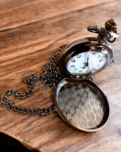 Orologio da tasca spaziale "Segreto Galattico", personalizzazione con incisione per regalo