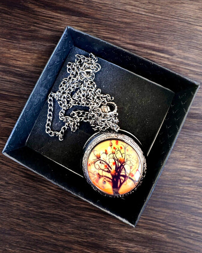 Montre de Poche "Arbre de Vie" avec Possibilité de Gravure pour cadeau