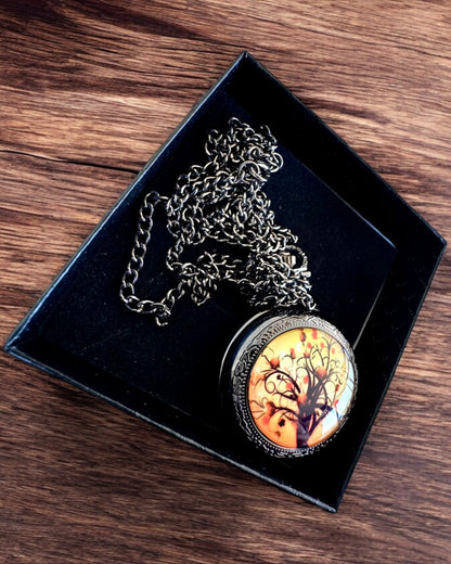 Taschenuhr "Baum des Lebens" mit Gravurmöglichkeit als Geschenk