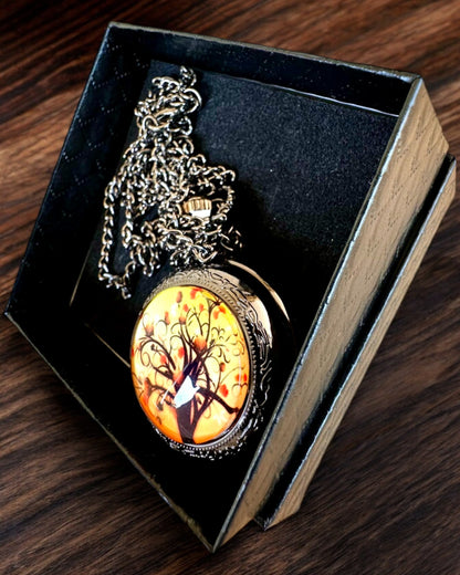 Taschenuhr "Baum des Lebens" mit Gravurmöglichkeit als Geschenk