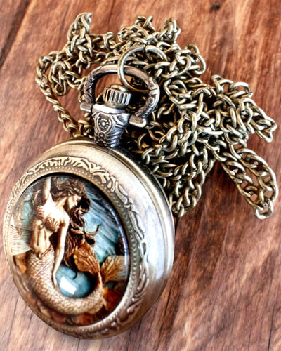 Montre de poche "Syrena Tajemnic", possibilité de personnalisation avec gravure pour cadeau