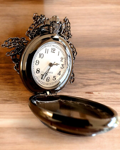 Orologio da Tasca 'Bacio dei Corvi' con Incisione – personalizzazione con incisione per regalo