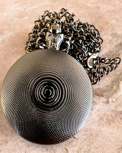 Orologio da tasca "Magiczna Talia" - Accessorio elegante in acciaio inossidabile, personalizzazione con incisione per regalo