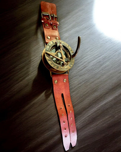 Orologio Solare "Antico Compasso", orologio da polso con bussola, possibilità di personalizzazione con incisione