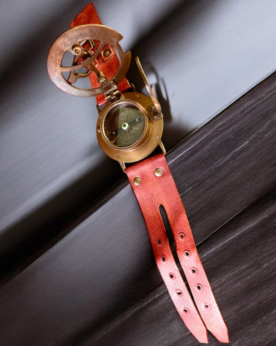 Orologio Solare "Antico Compasso", orologio da polso con bussola, possibilità di personalizzazione con incisione