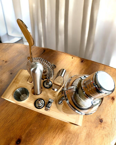 Ensemble de barman "MixMaster Pro", possibilité de personnalisation avec gravure pour cadeau