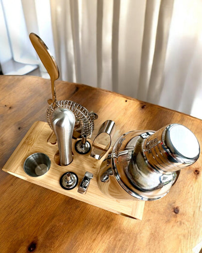 Barkeeper-Set "MixMaster Pro", personalisierbar mit Gravur als Geschenk