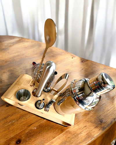 Ensemble de barman "MixMaster Pro", possibilité de personnalisation avec gravure pour cadeau