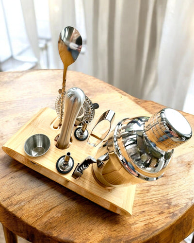 Ensemble de barman "MixMaster Pro", possibilité de personnalisation avec gravure pour cadeau