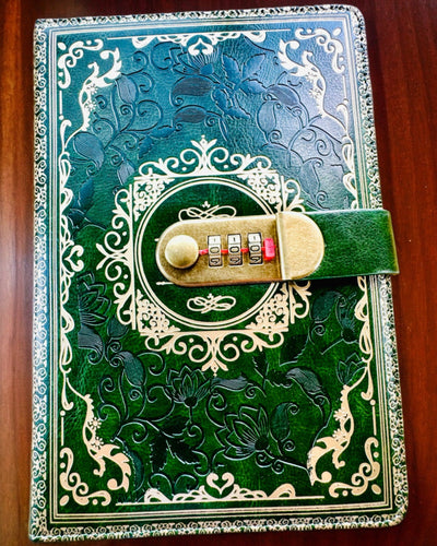 Taccuino in Pelle Esclusivo "Sekretnik" A5 con Serratura a Combinazione - personalizzazione con incisione