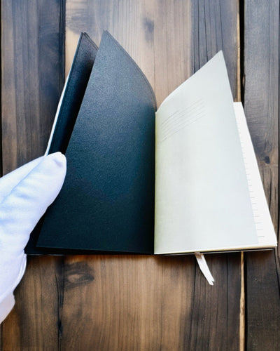 Notes artistico, notatnik maskarada - A5, personalizzazione con incisione per regalo