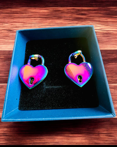 Mini Cadenas d'Amour Cœur DeLuxe, Ensemble de 2 cadenas avec clés, 6 variantes au choix, possibilité de personnalisation par gravure pour cadeau