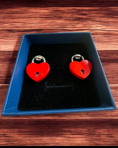 Mini Cadenas d'Amour Cœur DeLuxe, Ensemble de 2 cadenas avec clés, 6 variantes au choix, possibilité de personnalisation par gravure pour cadeau