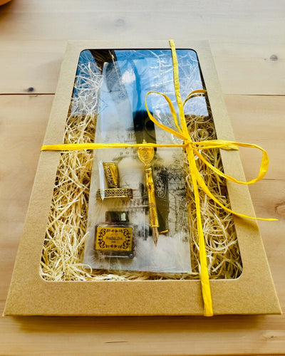 Plume d'oie élégante avec ensemble d'accessoires - Royal Quill, possibilité de personnalisation par gravure