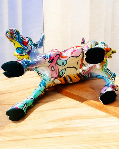 Scultura Decorativa Toro "BullArt" – Arte Unica con Opzione di Incisione - 4 varianti di colore, per regalo personalizzato