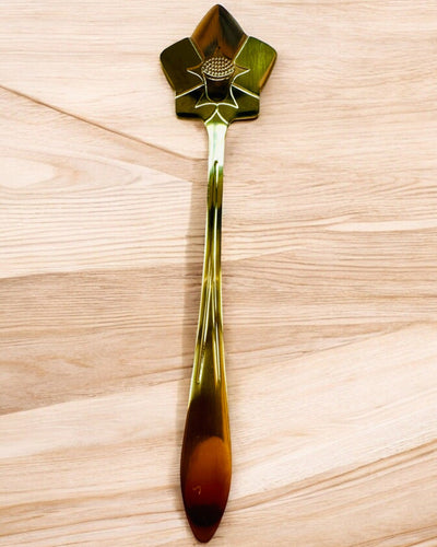 Ensemble de Cuillères "Rhapsodie Florale" - personnalisation par gravure pour cadeau, 2 variantes au choix