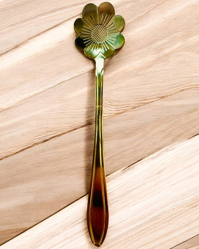 Ensemble de Cuillères "Rhapsodie Florale" - personnalisation par gravure pour cadeau, 2 variantes au choix