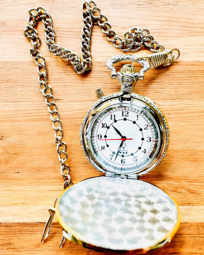 Taschenuhr "Motorrad-Elegant 2" – Gravur als Geschenk, 3 Farbvarianten