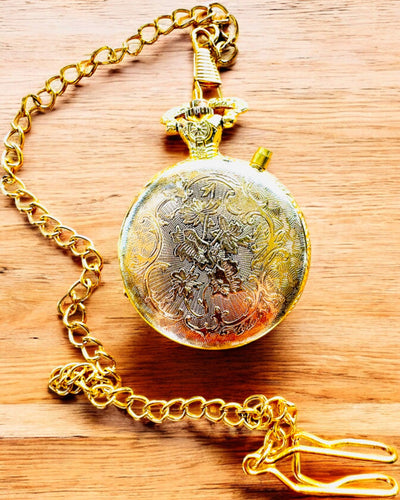 Taschenuhr "Motorrad-Elegant 2" – Gravur als Geschenk, 3 Farbvarianten