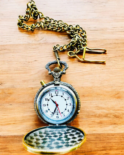 Taschenuhr "Motorrad-Elegant 2" – Gravur als Geschenk, 3 Farbvarianten