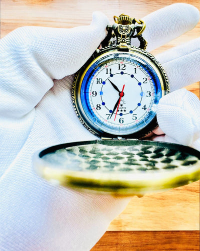 Taschenuhr "Motorrad-Elegant 2" – Gravur als Geschenk, 3 Farbvarianten