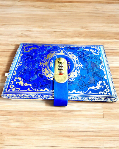 Taccuino in Pelle Esclusivo "Sekretnik" A5 con Serratura a Combinazione - personalizzazione con incisione