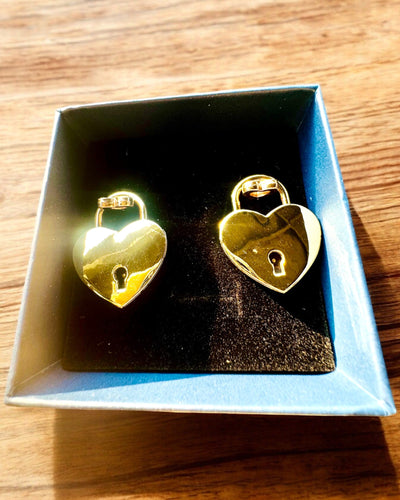 Mini Cadenas d'Amour Cœur DeLuxe, Ensemble de 2 cadenas avec clés, 6 variantes au choix, possibilité de personnalisation par gravure pour cadeau