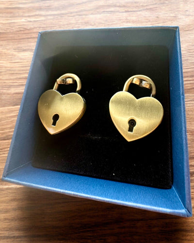 Mini Cadenas d'Amour Cœur DeLuxe, Ensemble de 2 cadenas avec clés, 6 variantes au choix, possibilité de personnalisation par gravure pour cadeau