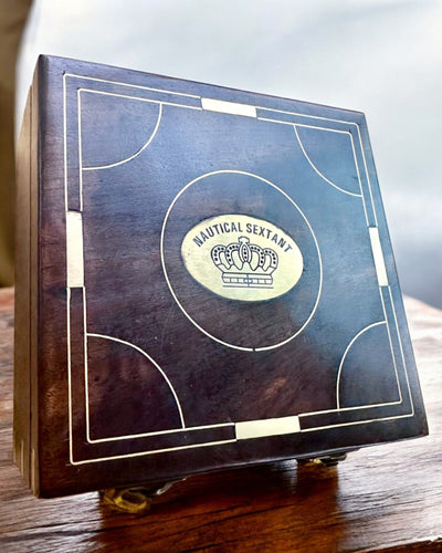 Large Wooden Box for Sextant or Premium Compass "Mariner's Legacy" with Engraving Option