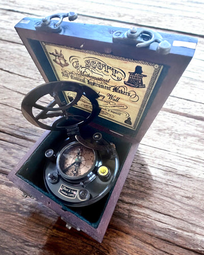 Large Wooden Box for Sextant or Premium Compass "Mariner's Legacy" with Engraving Option
