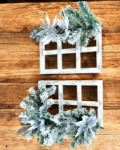 Holiday 2 pcs. Decorative Frames "Winter Glow", customizable with engraving for a gift