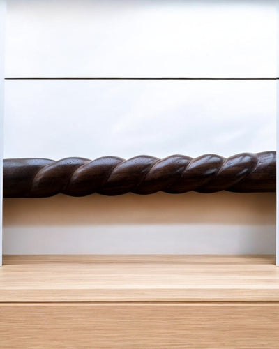 Wolfwächter Handgeschnitzter Gehstock, aus Holz, mit Möglichkeit zur Gravurpersonalisierung