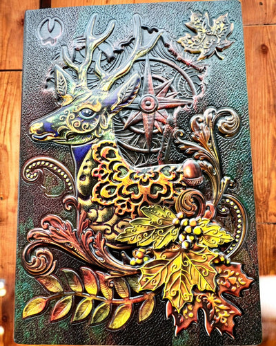 Taccuino Cervo della Foresta, A5 – personalizzazione con incisione per regalo