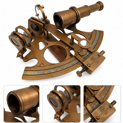 Grand sextant en laiton – cadeau pour marin - NSHB