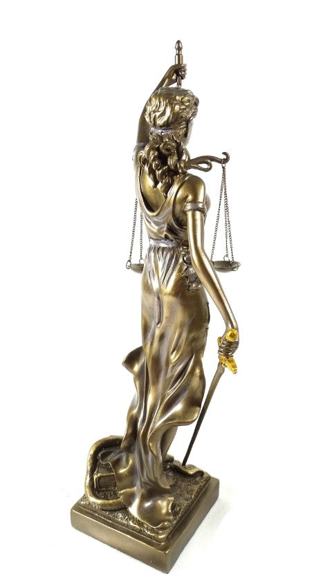 Figurine Thémis 35 cm - Cadeau pour avocat ou juge - MC-90037