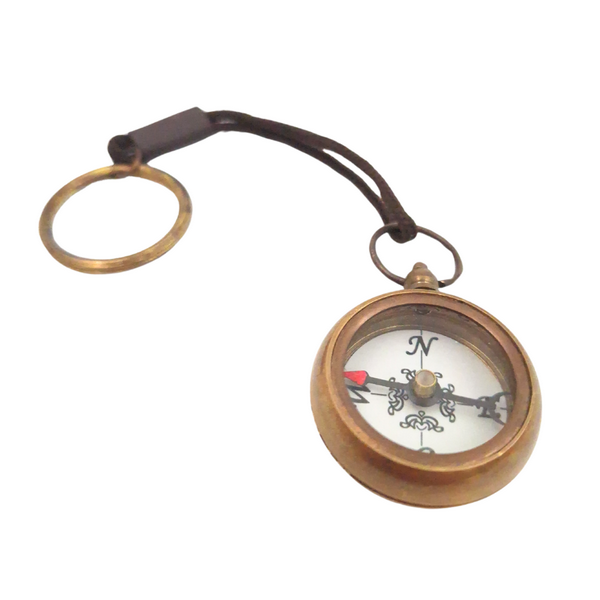 Porte-clés boussole – cadeau pour voyageur - CL336/1