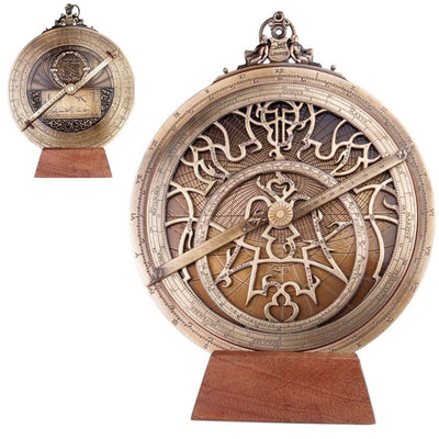 Großes europäisches Astrolabium - Durchmesser 20 cm - Premium-Geschenk für Astronomen oder Segler - H35