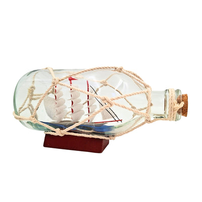 Rafandynka - Nave in bottiglia su base in legno – S2036B