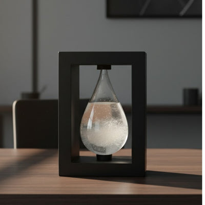 Baromètre tempête de FitzRoy dans un cadre en bois - Goutte Storm Glass – BAW1