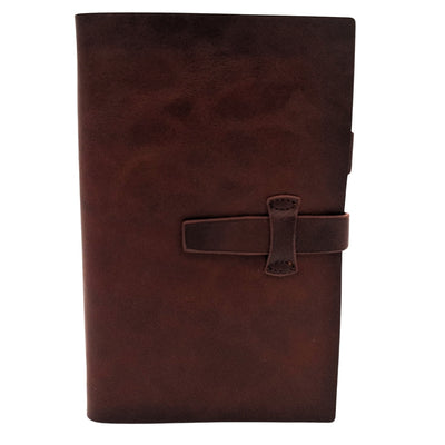 Elegante taccuino in pelle A6 retrò vintage con chiusura – Diario – EE3