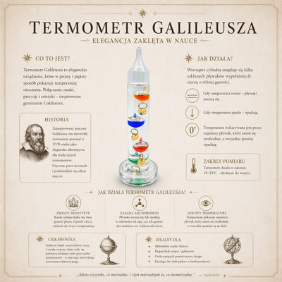 Galileo-Thermometer – wissenschaftliches Geschenk – GA10